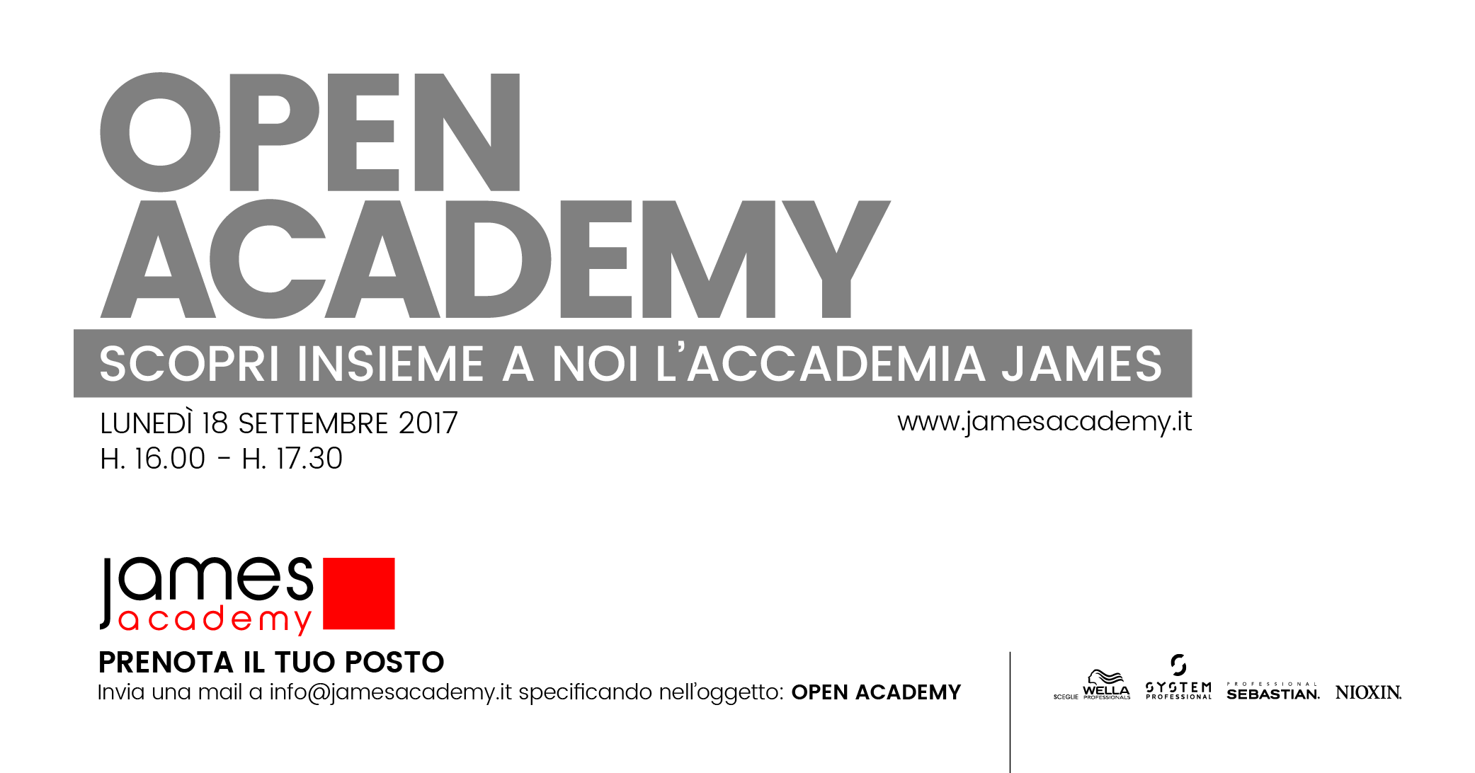 OPEN DAY JAMES ACADEMY